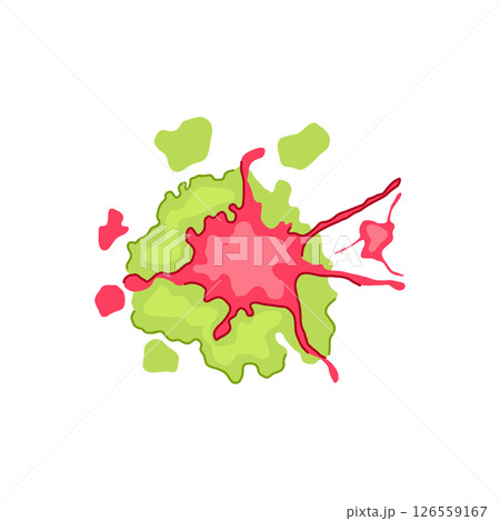 chaotic paint splatters cartoon vector illustration 126559167