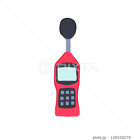 champagne noise level meter cartoon vector illustration 126559279