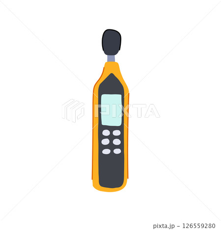 crystal noise level meter cartoon vector illustration crystal noise level meter cartoon vector illustration 126559280