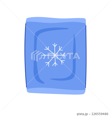 swelling ice pack for injuries cartoon vector illustration 126559480