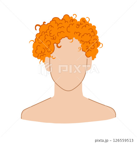 buzzcut hairstyles for men cartoon vector illustration 126559513