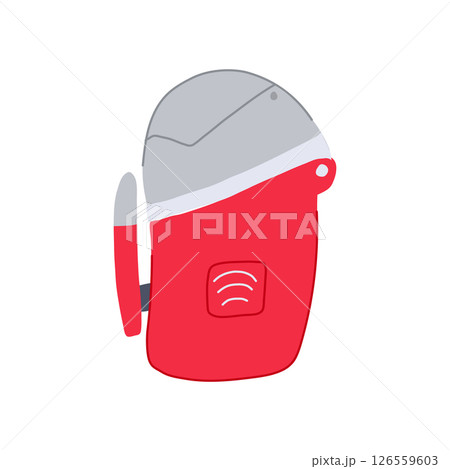positioning gps beacon cartoon vector illustration 126559603