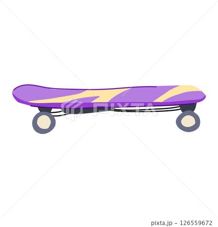 battery electric skateboard cartoon vector illustration 126559672