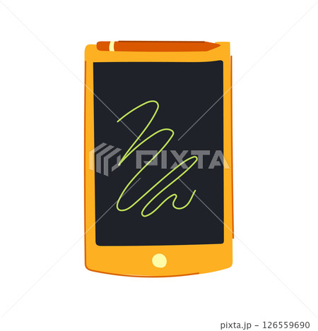 portable digital handwriting pad cartoon vector illustration 126559690