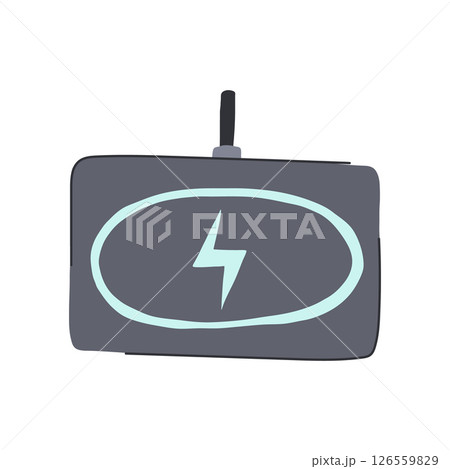 pad charging mat cartoon vector illustration pad charging mat cartoon vector illustration 126559829