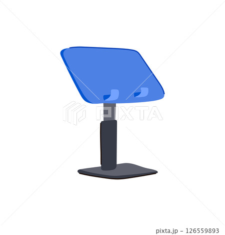 ergonomic book reading stand cartoon vector illustration 126559893