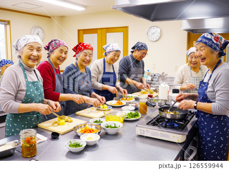 元気なシニアの料理教室 126559944