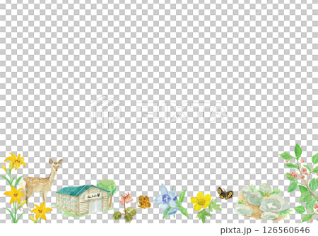 用水彩繪製的登山影像背景 126560646