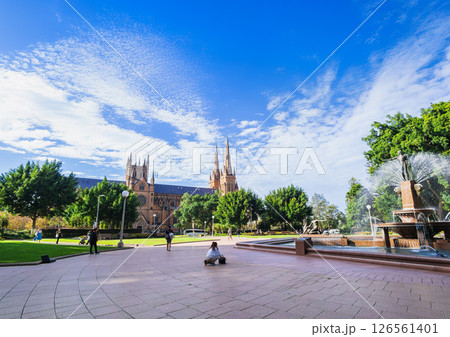 シドニー　ハイドパークとセント・メアリー大聖堂 126561401