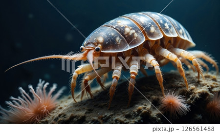 Giant Isopod Crawling: 14 Inch Deep Sea Scavenger Giant Isopod Crawling: 14 Inch Deep Sea Scavenger 126561488