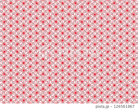 赤の麻の葉の背景 126561867