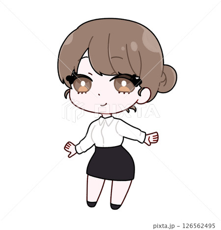 デフォルメ女子　スーツ 126562495
