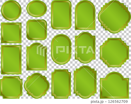 Label, round wire, 4 yellow-green 126562709