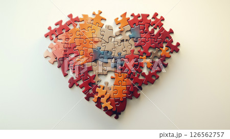 心を形作るパズルピース 126562757