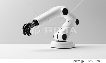 近未来感漂う白いロボットアーム 126562806
