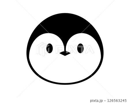ペンギンのアイコン モノトーン ペンギンのアイコン モノトーン 126563245