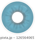 eye icon blue, isolated on white background 126564065