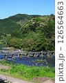 四万十川に架かる沈下橋 126564663