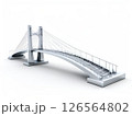 the AI Image Generator, Modern Suspension Bridge Against 126564802
