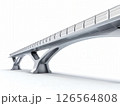 the AI Image Generator, Modern Suspension Bridge Against 126564808