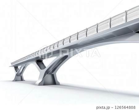 the AI Image Generator, Modern Suspension Bridge Against 126564808