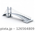 the AI Image Generator, Modern Suspension Bridge Against 126564809