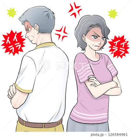 年配夫婦の喧嘩 年配夫婦の喧嘩 126564961