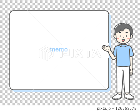 医療関係の男性キャラと吹き出しのセットイラスト/病院・クリニック・資料用に便利 医療関係の男性キャラと吹き出しのセットイラスト/病院・クリニック・資料用に便利 126565378