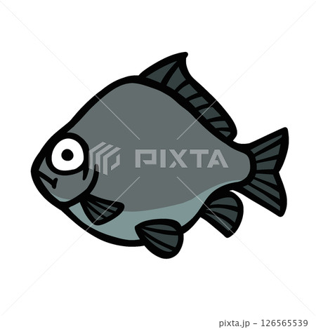 シンプルなフナのイラスト 126565539
