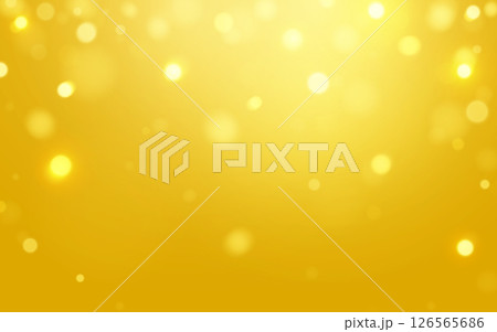 Golden Glow Bokeh Light Abstract Background Warm radiant yellow sparkles with soft blur texture 126565686