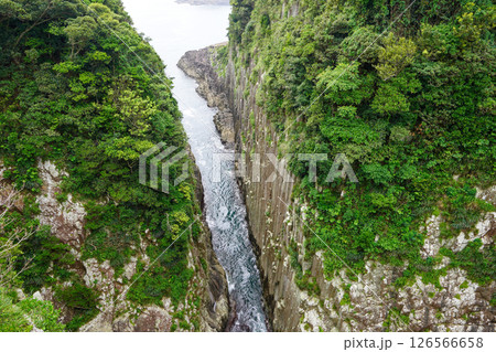 馬ヶ背展望所（スケルッチャ！）から眺める馬ヶ背の柱状節理 126566658