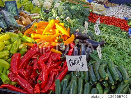 Farmers Maarket Stall London 126566701