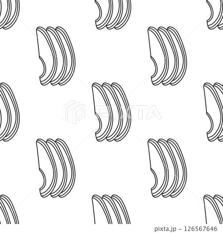 outline avocado seamless pattern 126567646