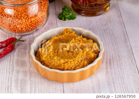 Indian cuisine - Lentil vegan dal 126567950