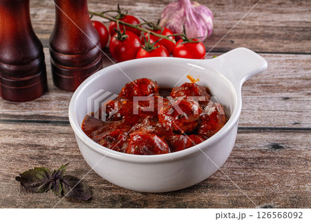 Beef meatballs with tomato sauce 126568092