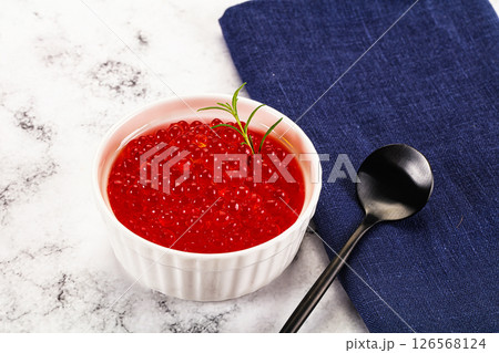 Luxury red caviar salmon fish 126568124