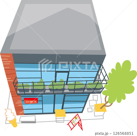 おしゃれな二階建てで落ち着いた感じの一戸建てのお店 126568851