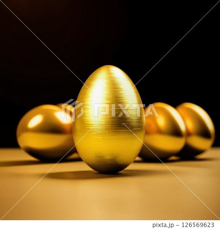 One golden egg among the normal 126569623