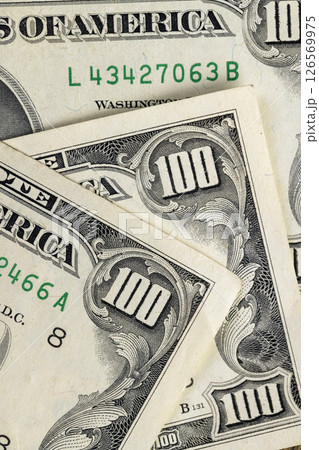 old dollars from 1990 that are legal tender, money with a face value of one hundred dollars 126569975