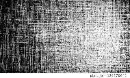 Ink-style vector texture resembling vintage linen. Black and white crosshatch background. Ink-style vector texture resembling vintage linen. Black and white crosshatch background. 126570642