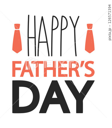 Happy father day greeting badge 126571394