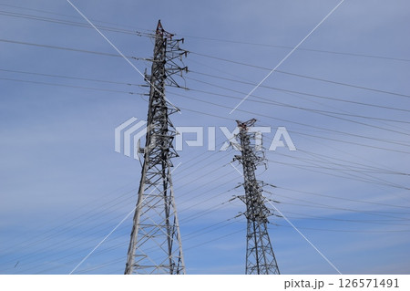 送電塔 高電圧交流 送電塔 高電圧交流 126571491