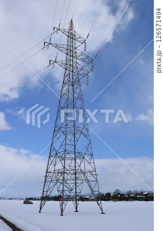 送電塔 高電圧交流 送電塔 高電圧交流 126571494