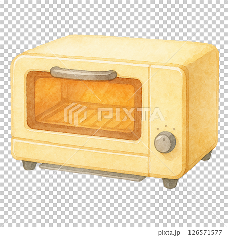 水彩風格的復古烤麵包機插圖 126571577