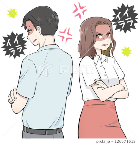 中年夫婦の喧嘩 126571618