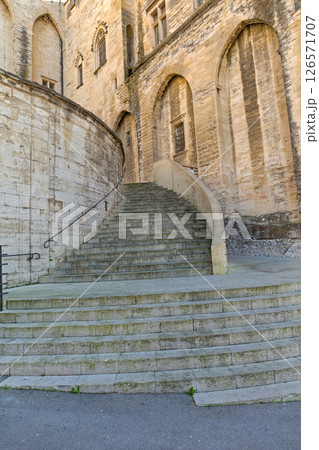 Large Stairs Avignon France 126571707