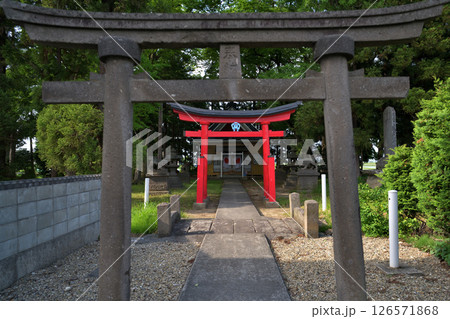 津軽地方　鳥居の鬼コ　三社神社 126571868