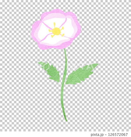 蛭月見莊的郵票風格插圖 126572067