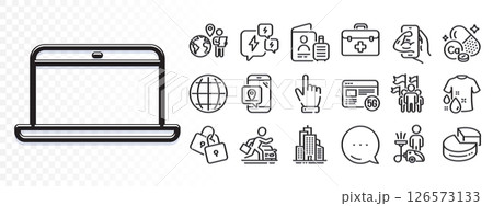 Locks, Cursor and First aid line icons for web app. Glare of light effect. Message icon. Pack of Outsource work, Leadership, Car rental pictogram icons. Stress, Globe, Laptop signs. Vector Locks, Cursor and First aid line icons for web app. Glare of light effect. Message icon. Pack of Outsource work, Leadership, Car rental pictogram icons. Stress, Globe, Laptop signs. Vector 126573133
