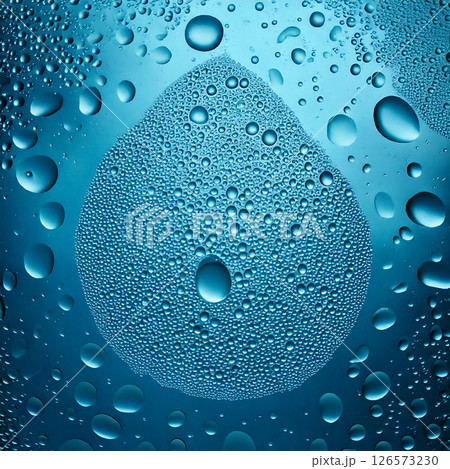 Beautiful Texture of Water Droplets 126573230